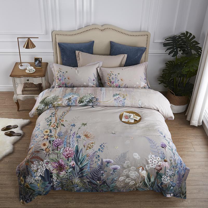 Conjunto Roupas de Cama Luxurier 4 Peças em 100% Algodão Egípcio 600 Fios